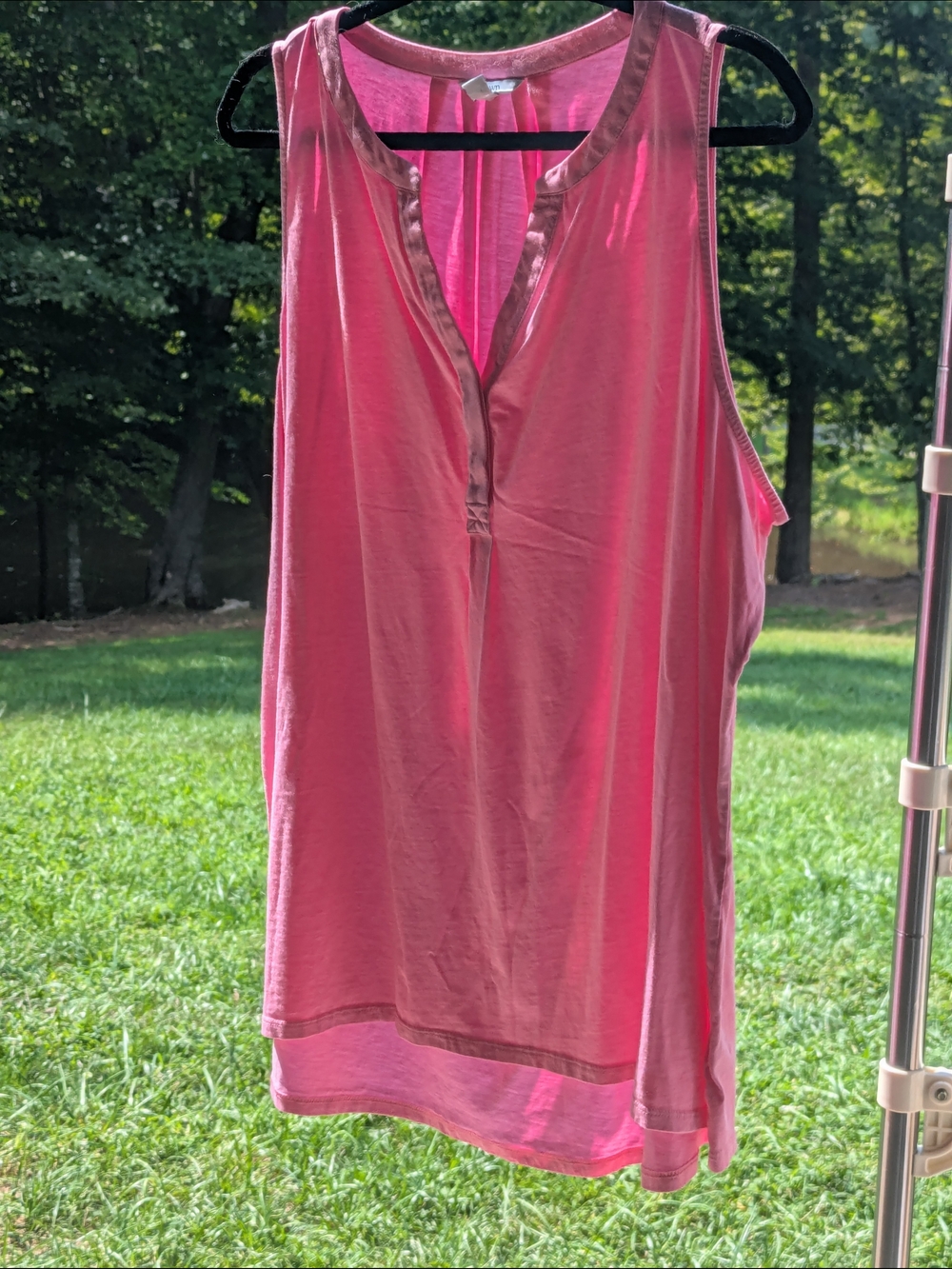 Crown & Ivy Light Pink Sleeveless Tank Top Blouse
